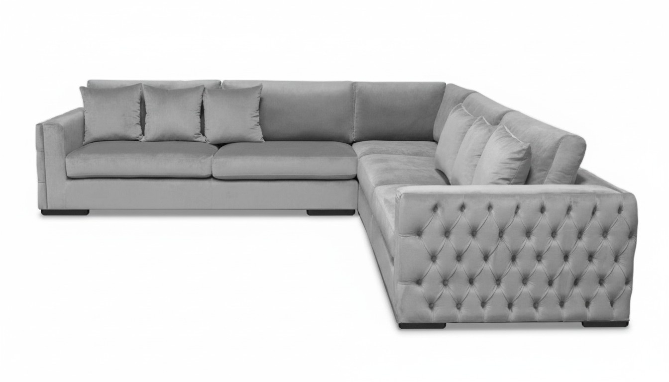 Grau Ecksofa Wohnlandschaft Couch Eckgarnitur Polster Neu Kreative Möbel Design