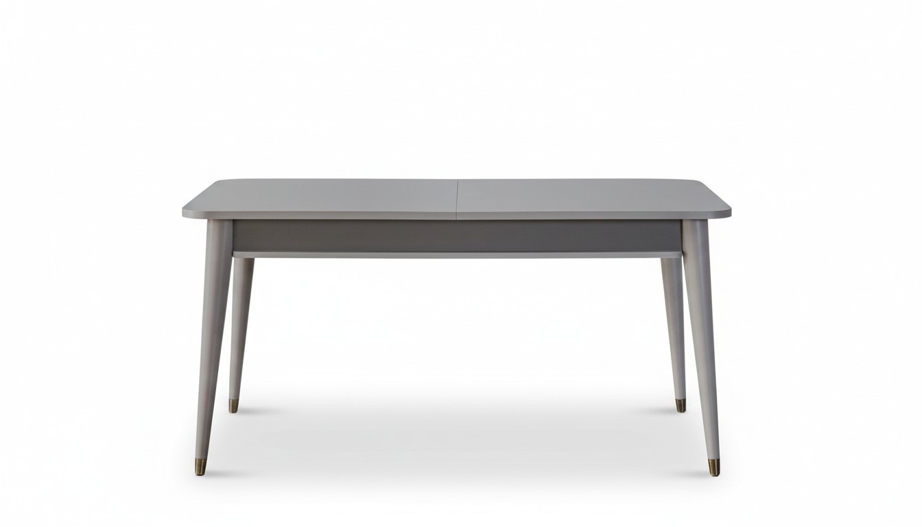 Grauer Esstisch Designer Esszimmer Möbel Ausziehbarer Holz Tisch Neu