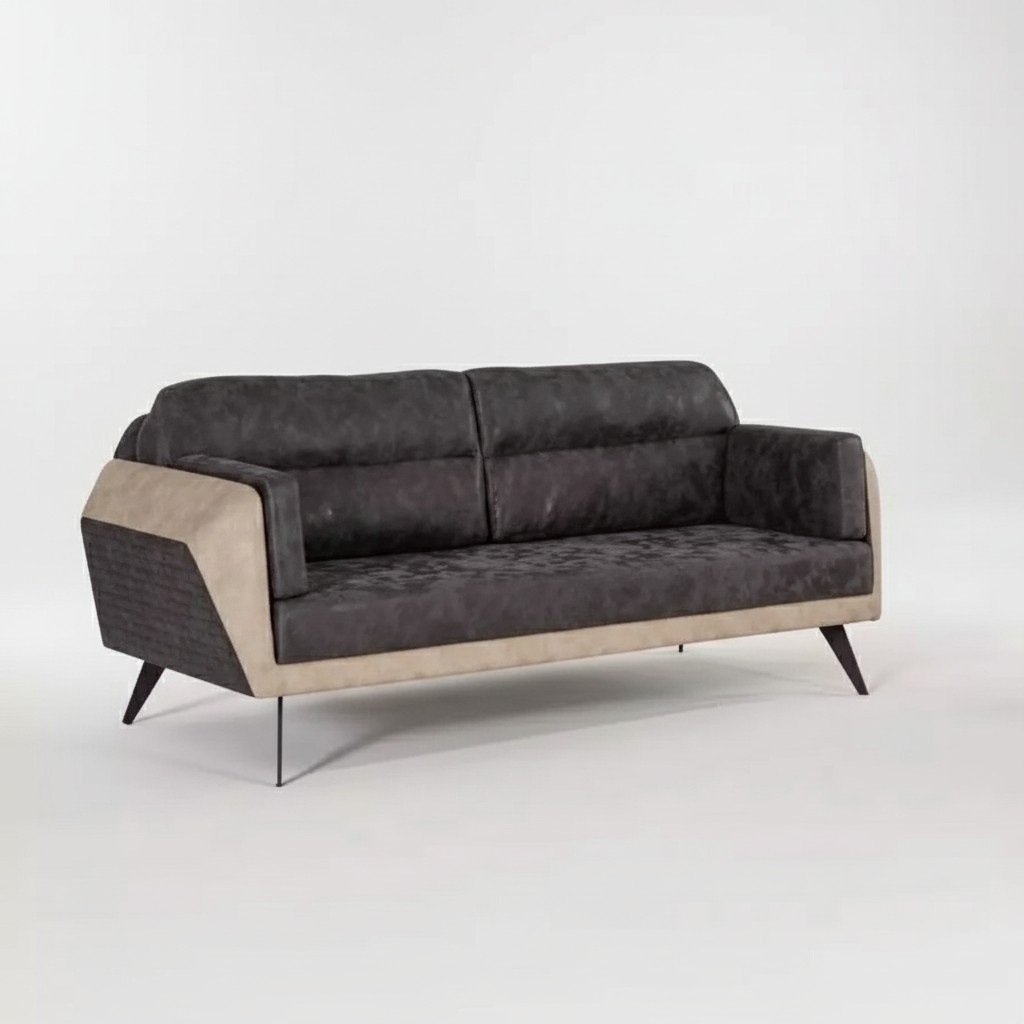 Grauer Luxus Dreisitzer Arbeitszimmer Sitzer Moderne Office Möbel Couch