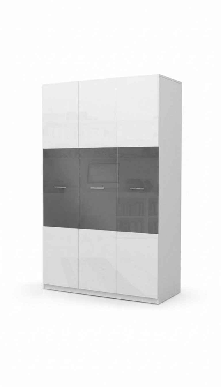Grauer Schrank Schränke Kleiderschrank Hochglanz Kleiderschränke Kinderzimmer