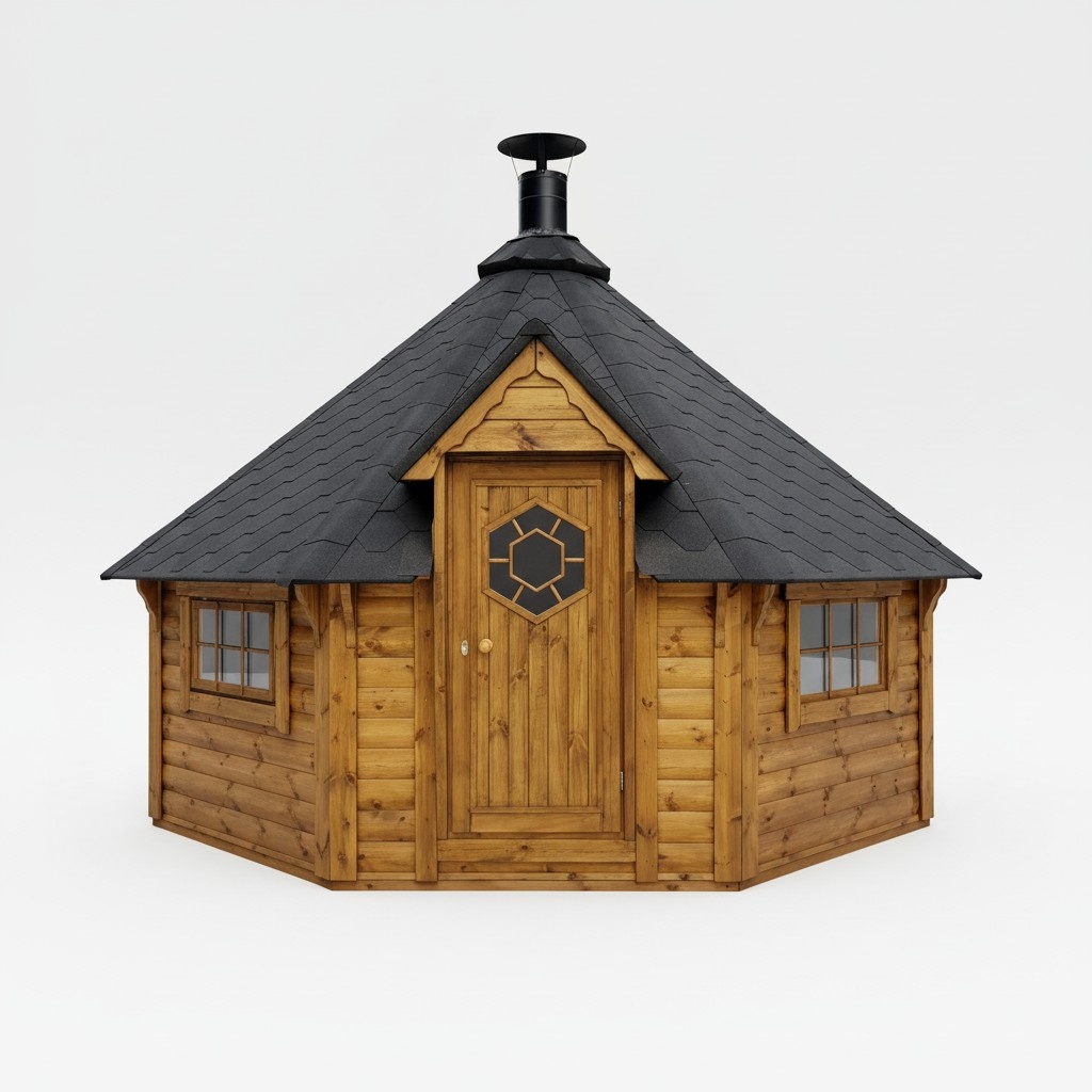 Grill Grillkota Hütte Grillhütte Haus Finnische Grills Grillhaus 14,9 m² Kota