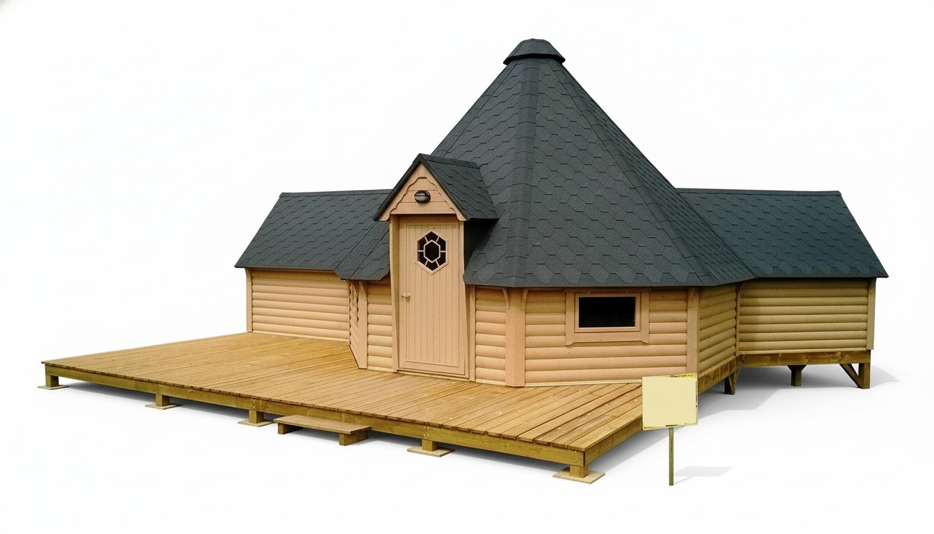 Grill Grillkota Hütte Grillhütte Haus Finnische Grills Grillhaus 25m² Kota