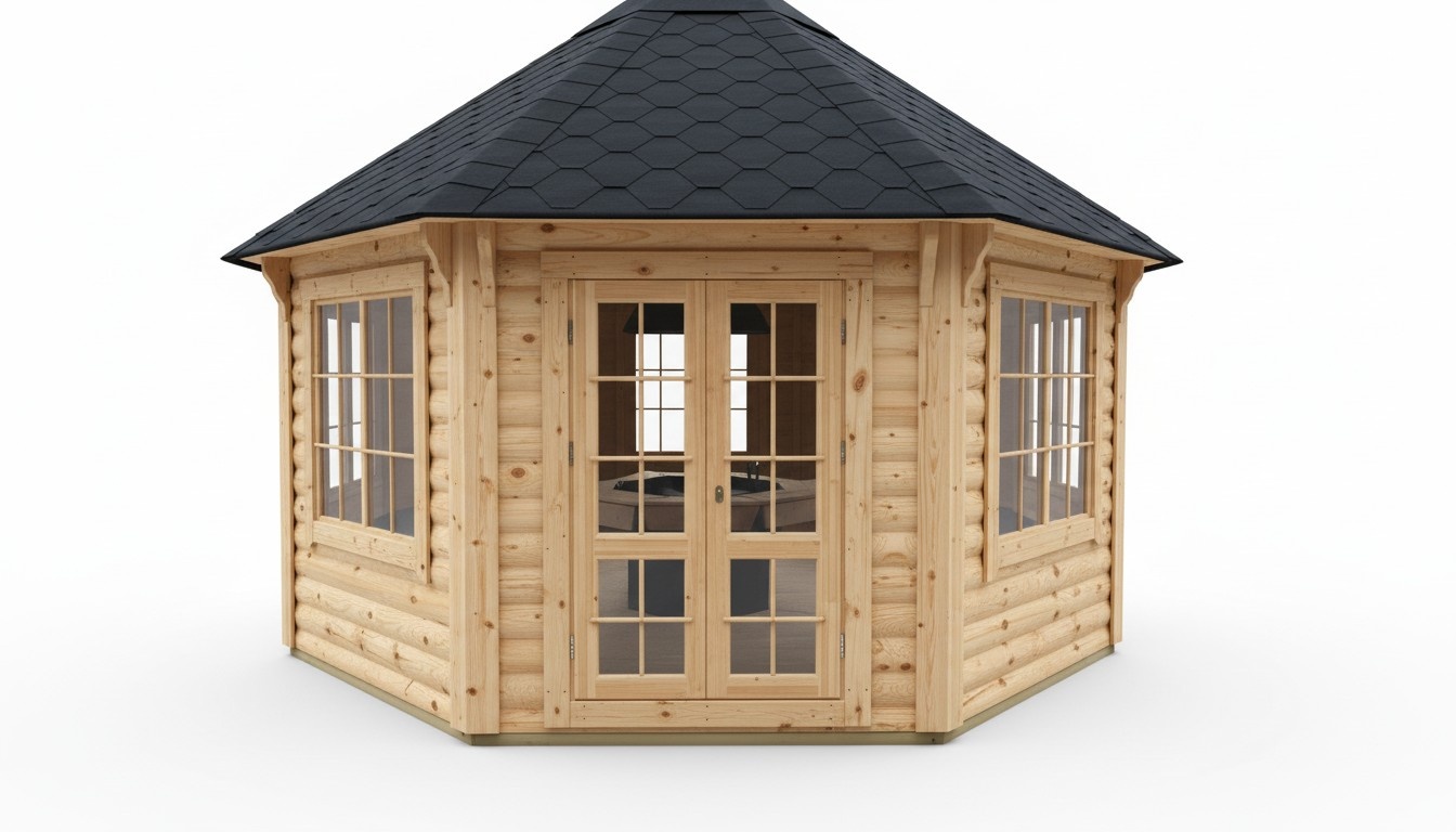 Grillhütte Grill Grillkota Hütte Haus Finnische Grills Grillhaus 14,90 m² Kota