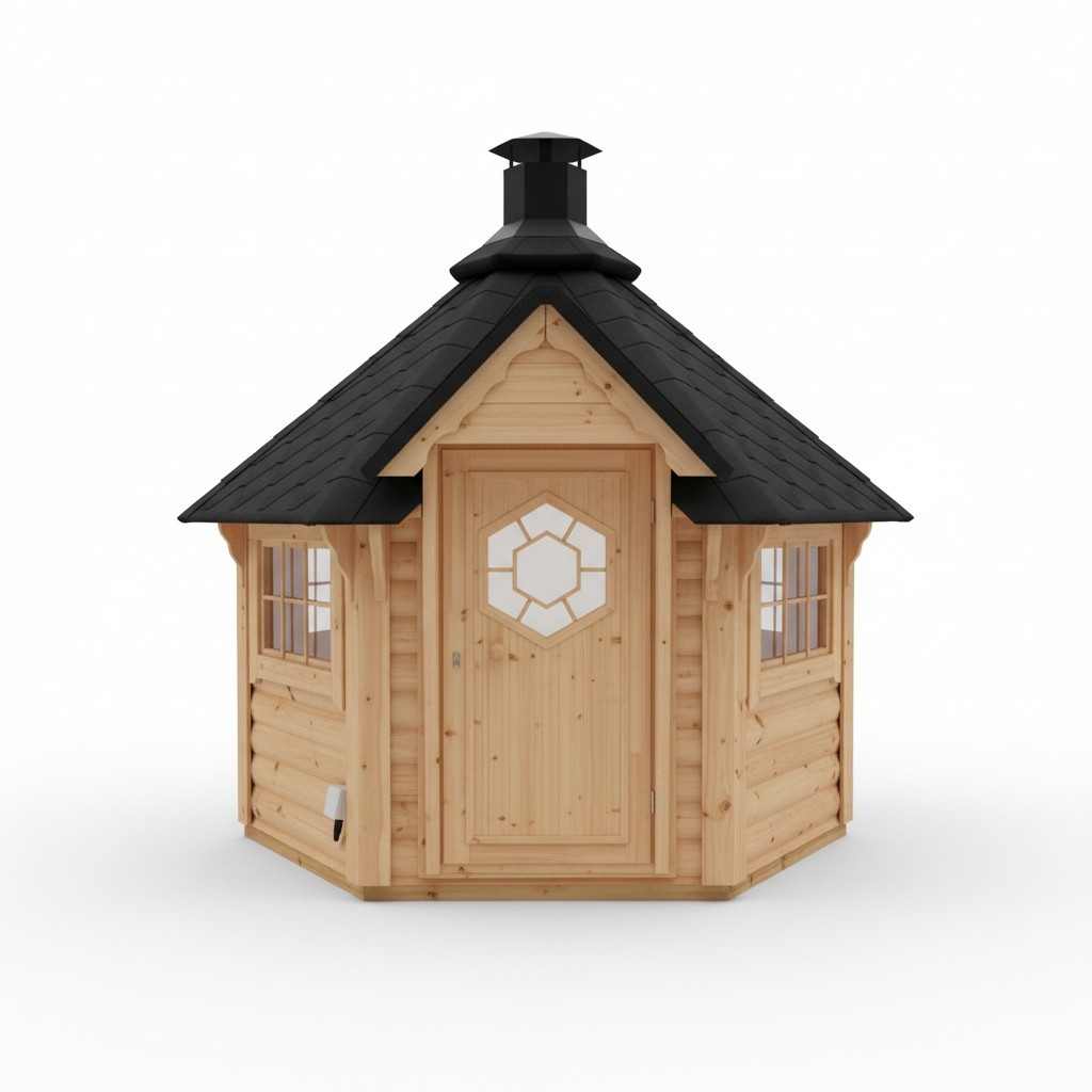 Grillkabine Grillhaus Haus Garten Grillkota Größe 3-5 Personen