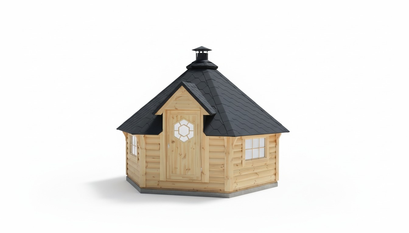 Grillkabine Grillkota Hütte Grillhütte Haus Finnische Grills Grillhaus 9,2 m²