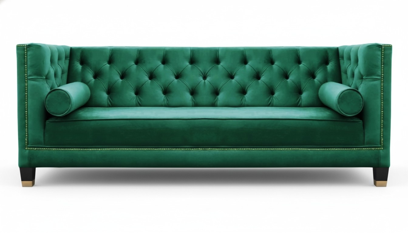 Grüne Chesterfield Wohnzimmer Sofa Neu Kreative Möbel Stoff Design Couchen Neu