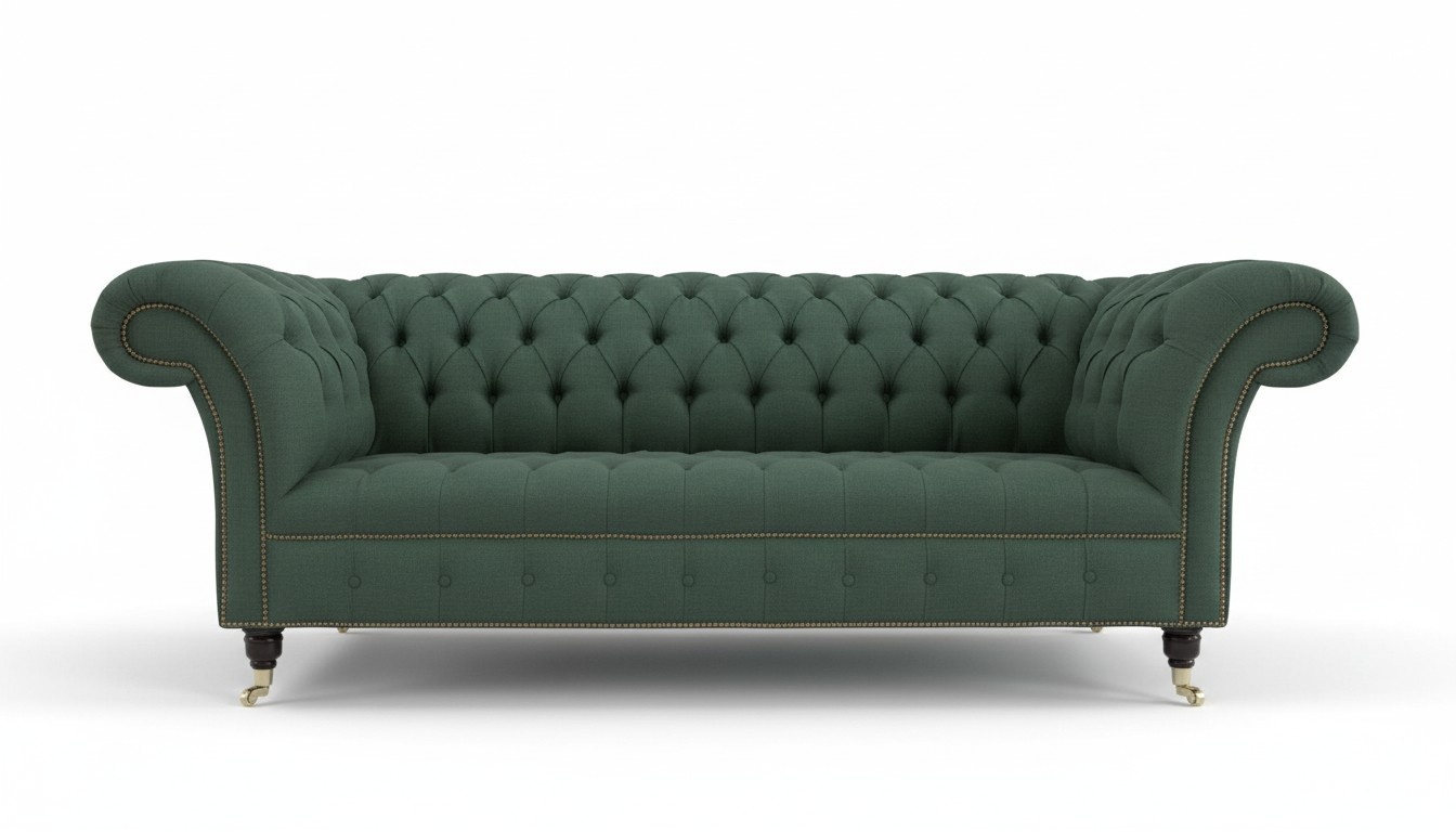 Grüne Designer Sofa Couch Polster XXL 3 Sitzer Big Sofas Couchen Textil