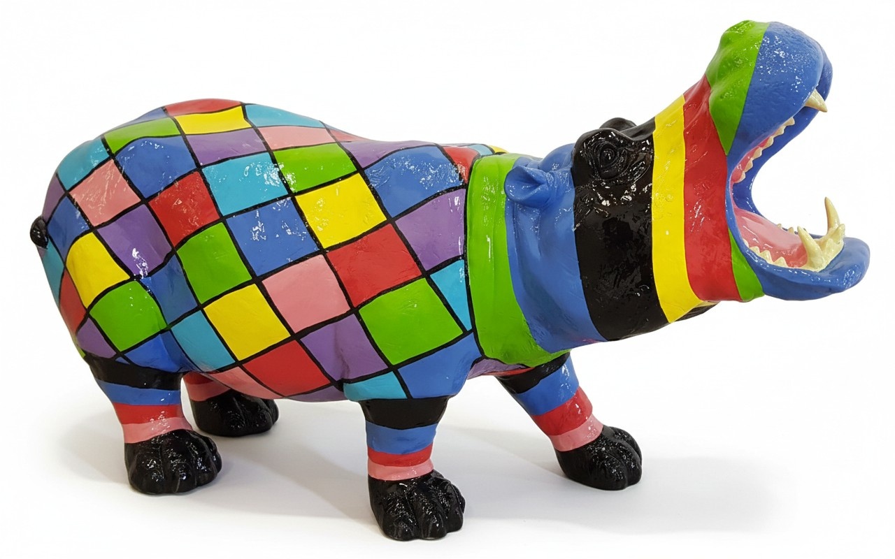 Handarbeit Abstrakte Figur Statue Design Bunte 60cm Statuen Skulptur