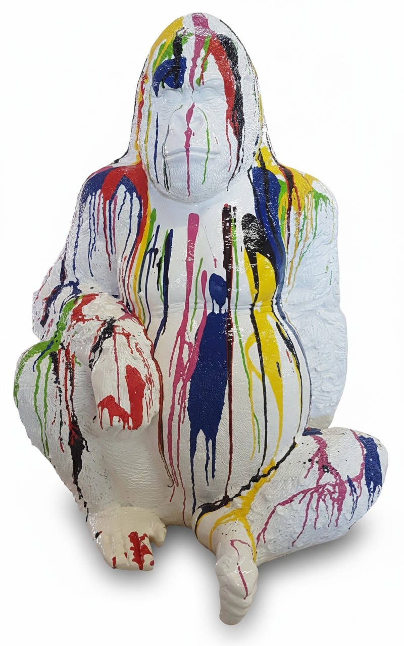 Handarbeit Abstrakte Figur Statue Design Bunte Statuen Skulptur 110cm