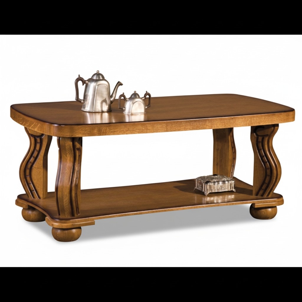 Handarbeit Echt Holz Couchtisch Sofa Beistell Tische Klassisch Wohnzimmer