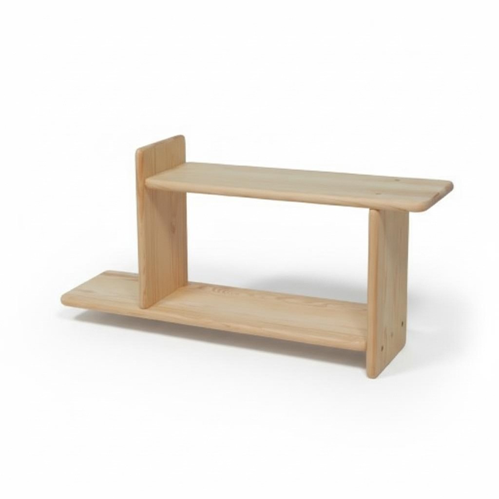 Handarbeit Wandregal Regal Bücherregal Wohnwand Wohnzimmer Wand Regal Vollholz