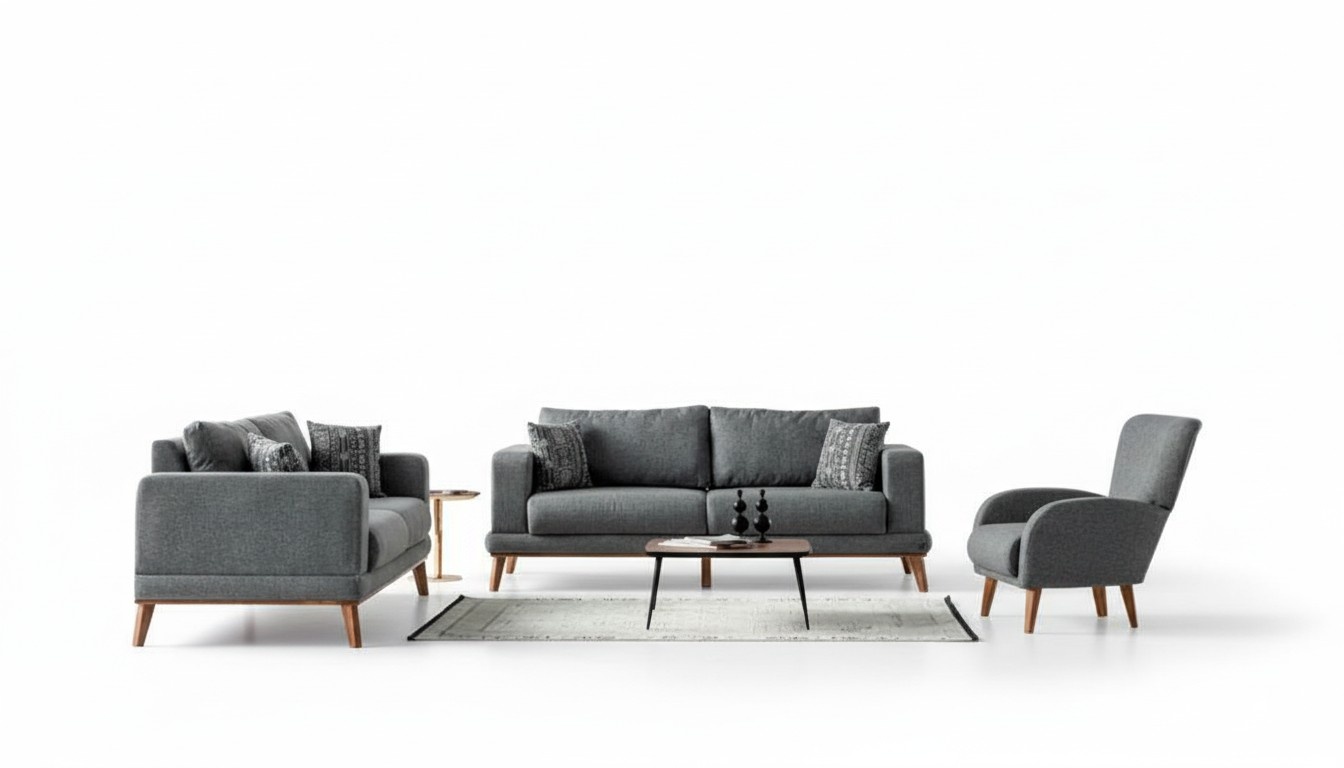 Hochwertige 3+3+1 Sofagarnitur Stilvolles Design für Komfort & elegantes Wohnen