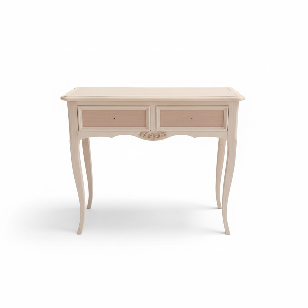 Hochwertige Konsole Tisch Luxus Holz Schlafzimmer Klassische Beige Konsolentisch