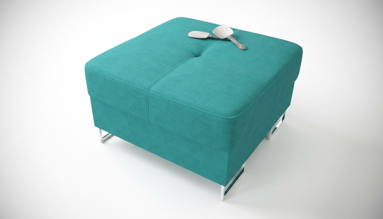 Hocker Bank Textil Stoff Holz Stil Designer Neu Sitz Polster Bank Polster Sitz