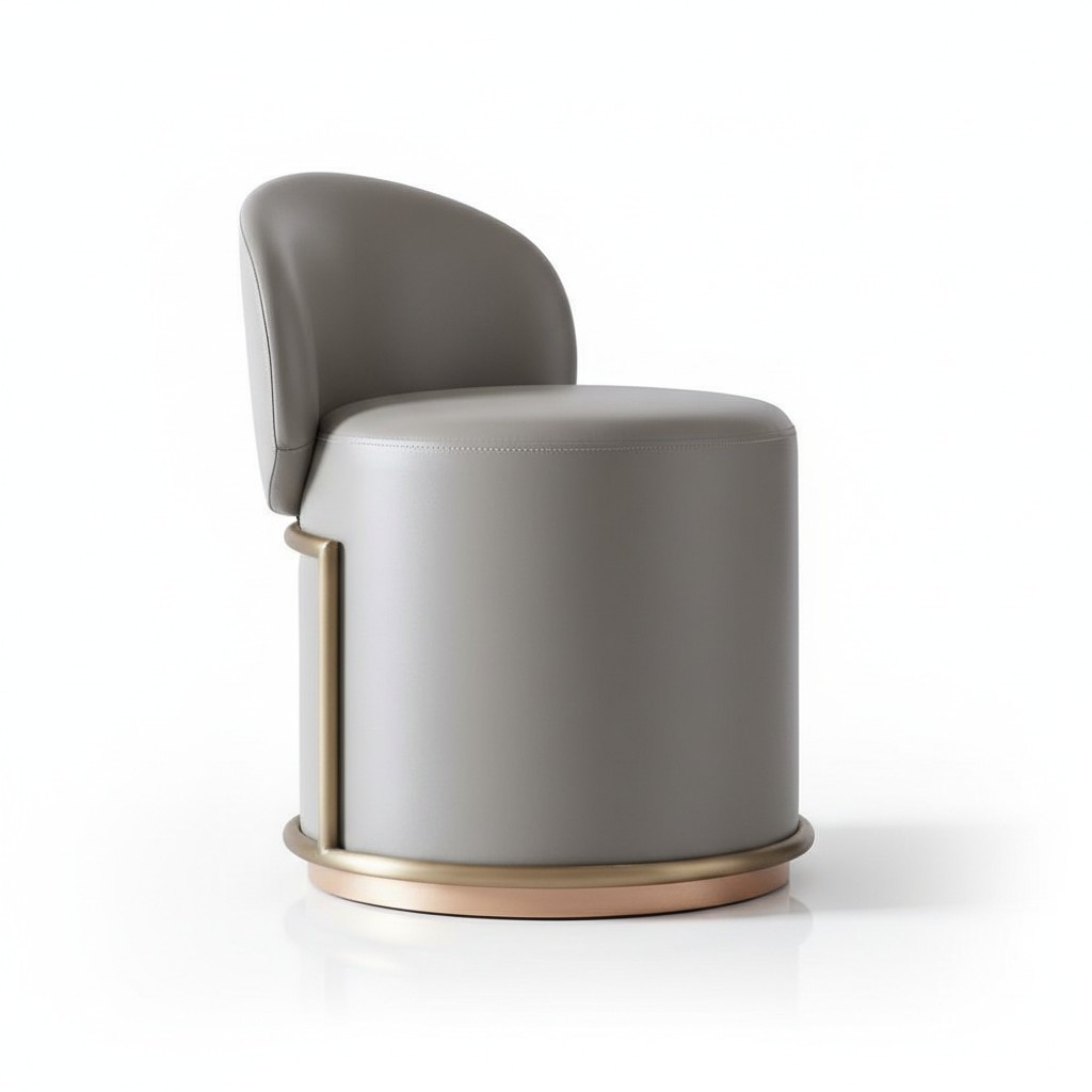 Hocker Design Polster Fußhocker Ottomane Sitz Leder Chaise Lounge Pufa Sessel