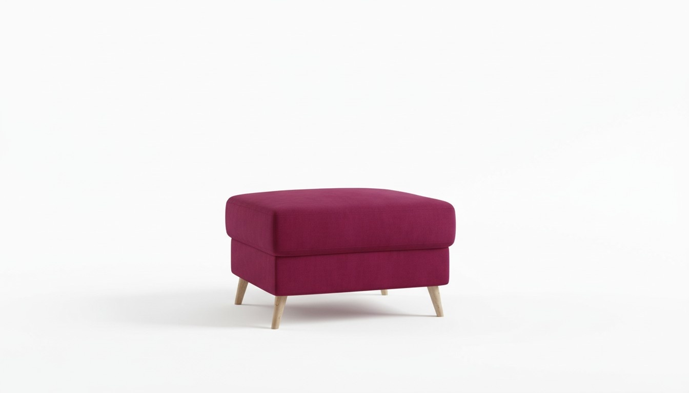 Hocker Pouf Sofa Polster Beistellhocker Fußhocker Ottomane Möbelhocker Neu Pink