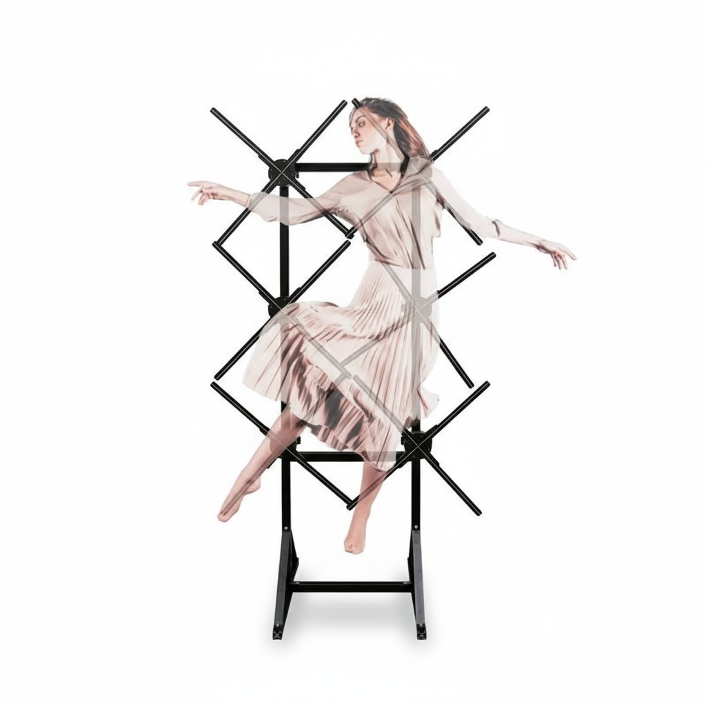 Holografischer Projektor 3D Figur Event Stand Hologramm Messen Webung Display