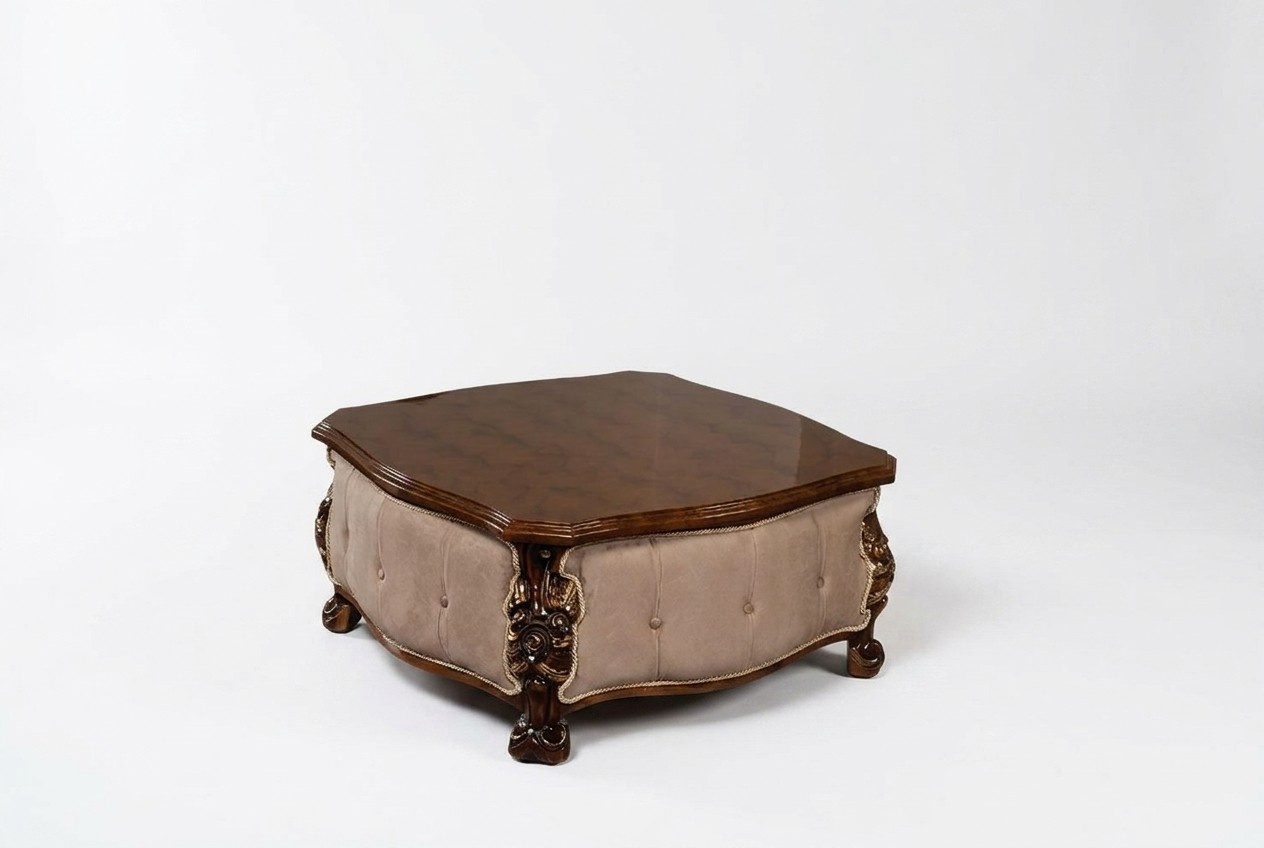 Holz Couchtisch Klassische Wohnzimmer Tische Möbel Braun Quadratisch