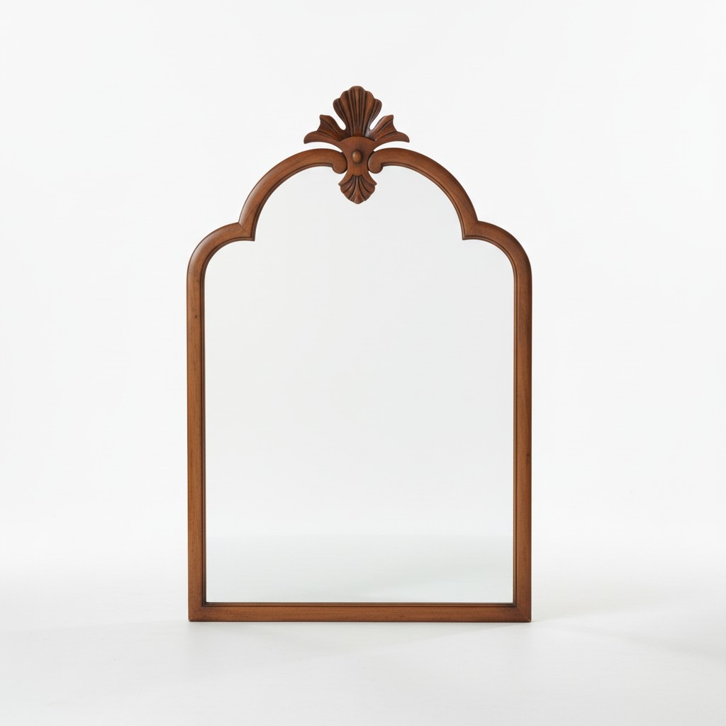 Holz Wand Spiegel Echte Handarbeit Italienische Wertarbeit Rahmen Wandspiegel