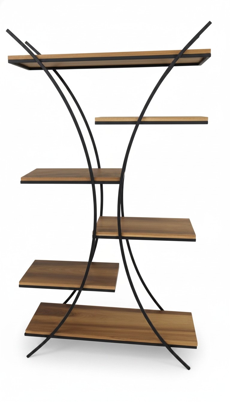 Holzregal Bücherregal Wandregal Aktenregal modernes Standregal für Büro Zuhause
