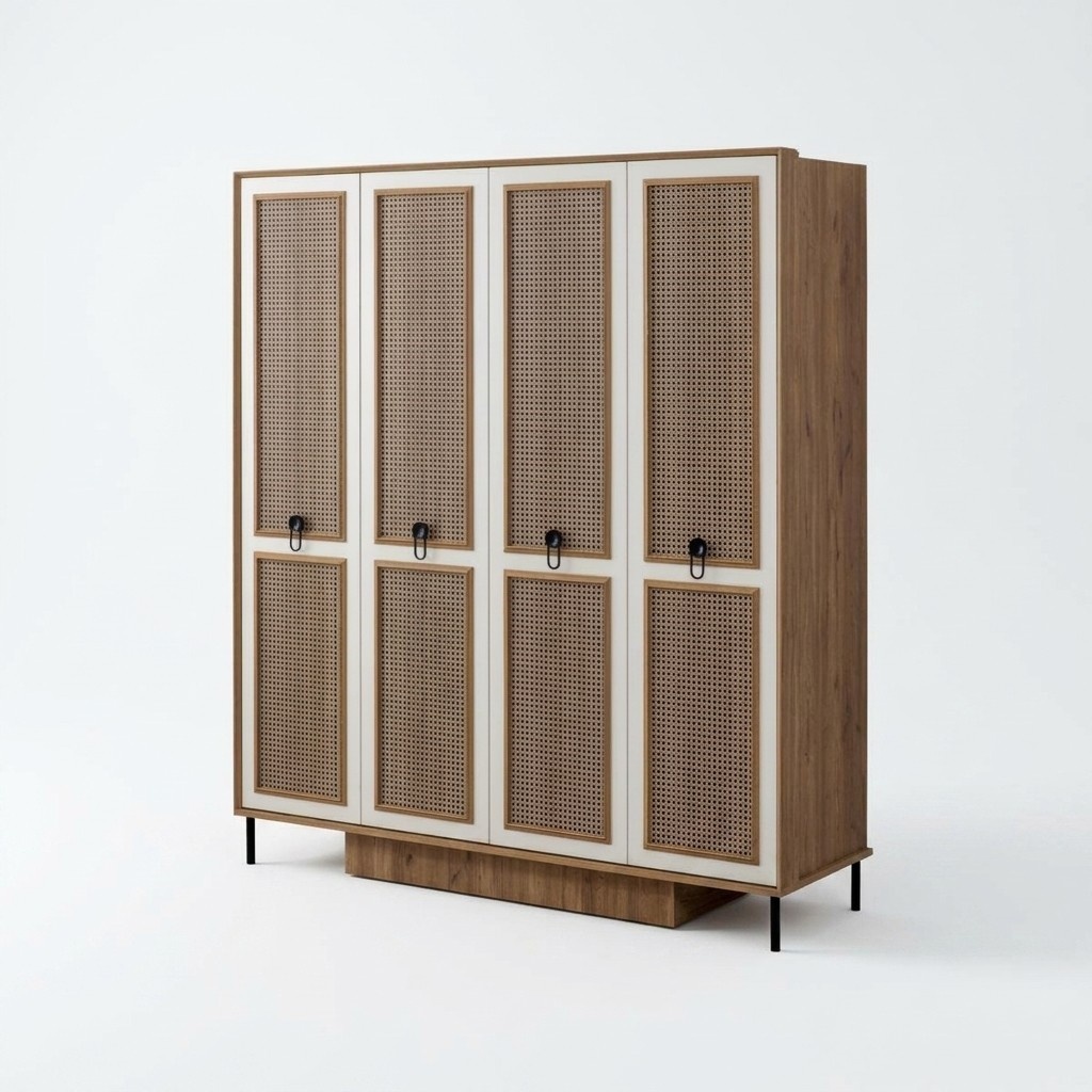 Holzschrank Kleiderschrank Kinderschrank Schrank Holz Braun Design