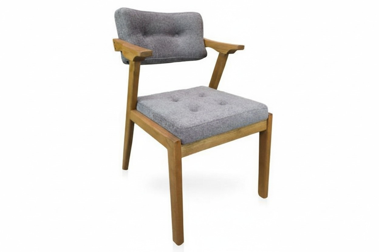 Holzstuhl Stuhl Küchenstuhl Holzstühle Esszimmerstuhl Grau Holz Lehnstuhl