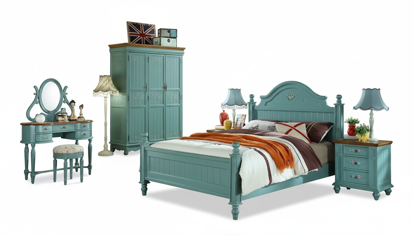 Hotel Polster Doppel Betten Amerikanisch Bix XXL Holz Textil Bett Edles Design