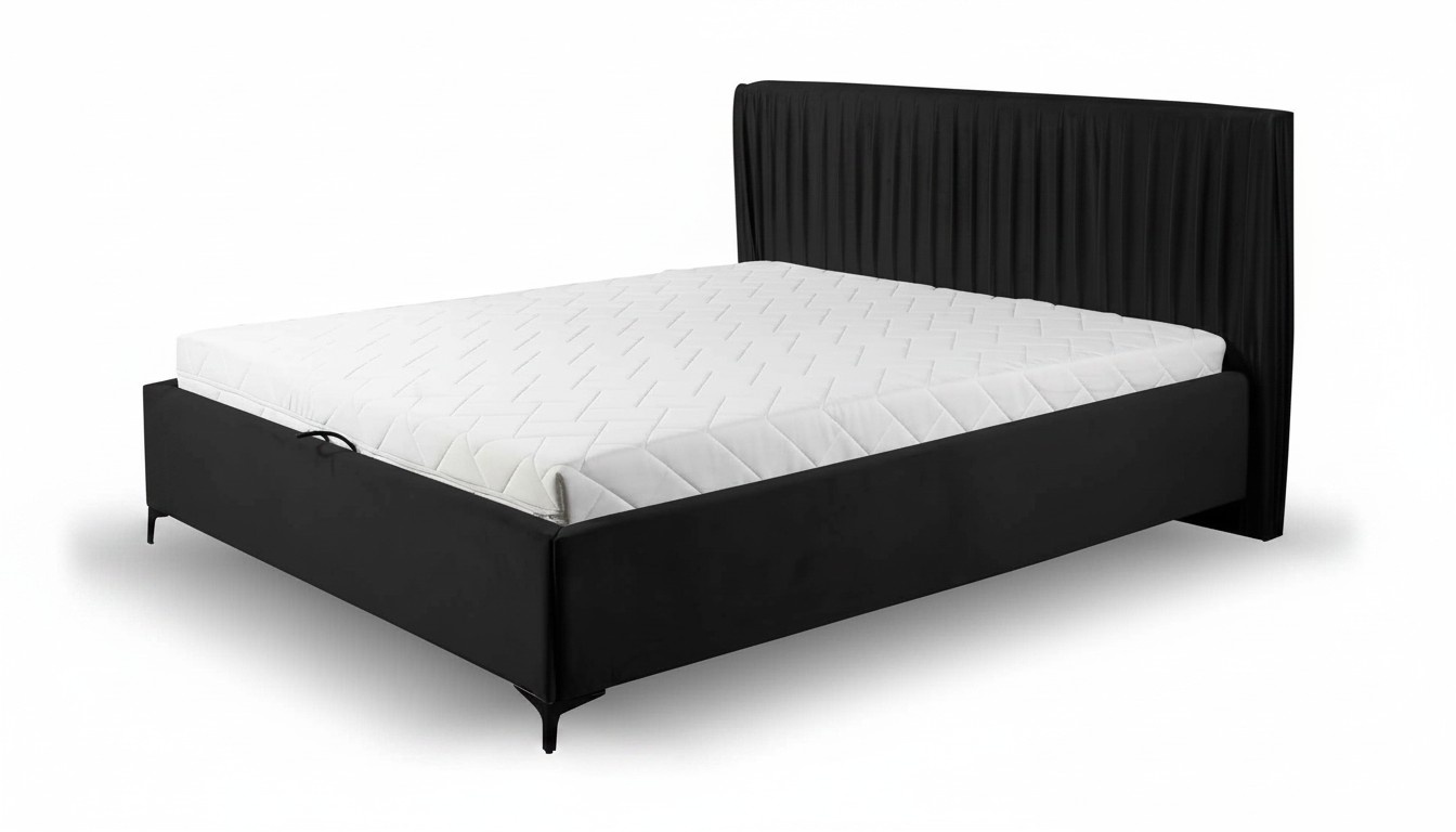 Hotelbett Luxus Design Betten Polster Holz Textil Schlafzimmer 180x200 Neu