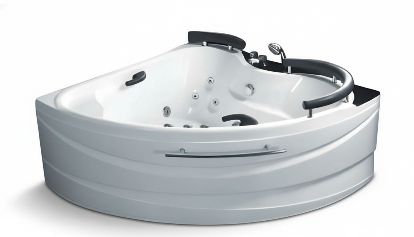 Hydromassagewanne Badewanne Whirlpool Blubberbad Spa-Bad Whirlwanne 150x150 cm