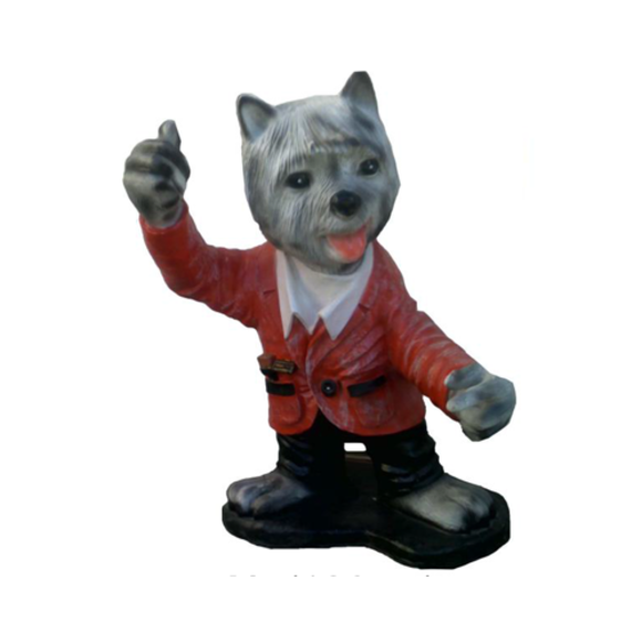Abstrakte Designer Figur Tier 126cm Statuen Figuren Skulpturen Dekoration
