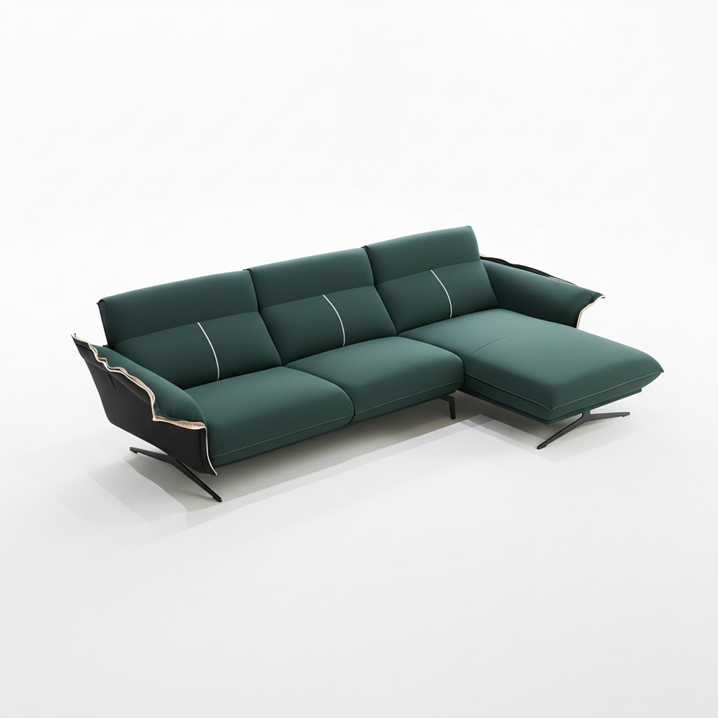 Italienische Design Möbel Wohnzimmer Textil Ecksofa Couch Polster Eck