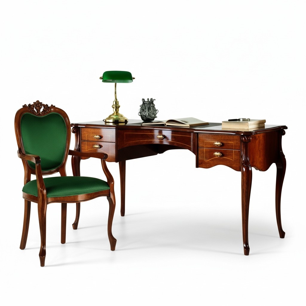 Italienische Klassisches Holz Möbel Luxus Sessel Büromöbel Stil Barock Stuhl