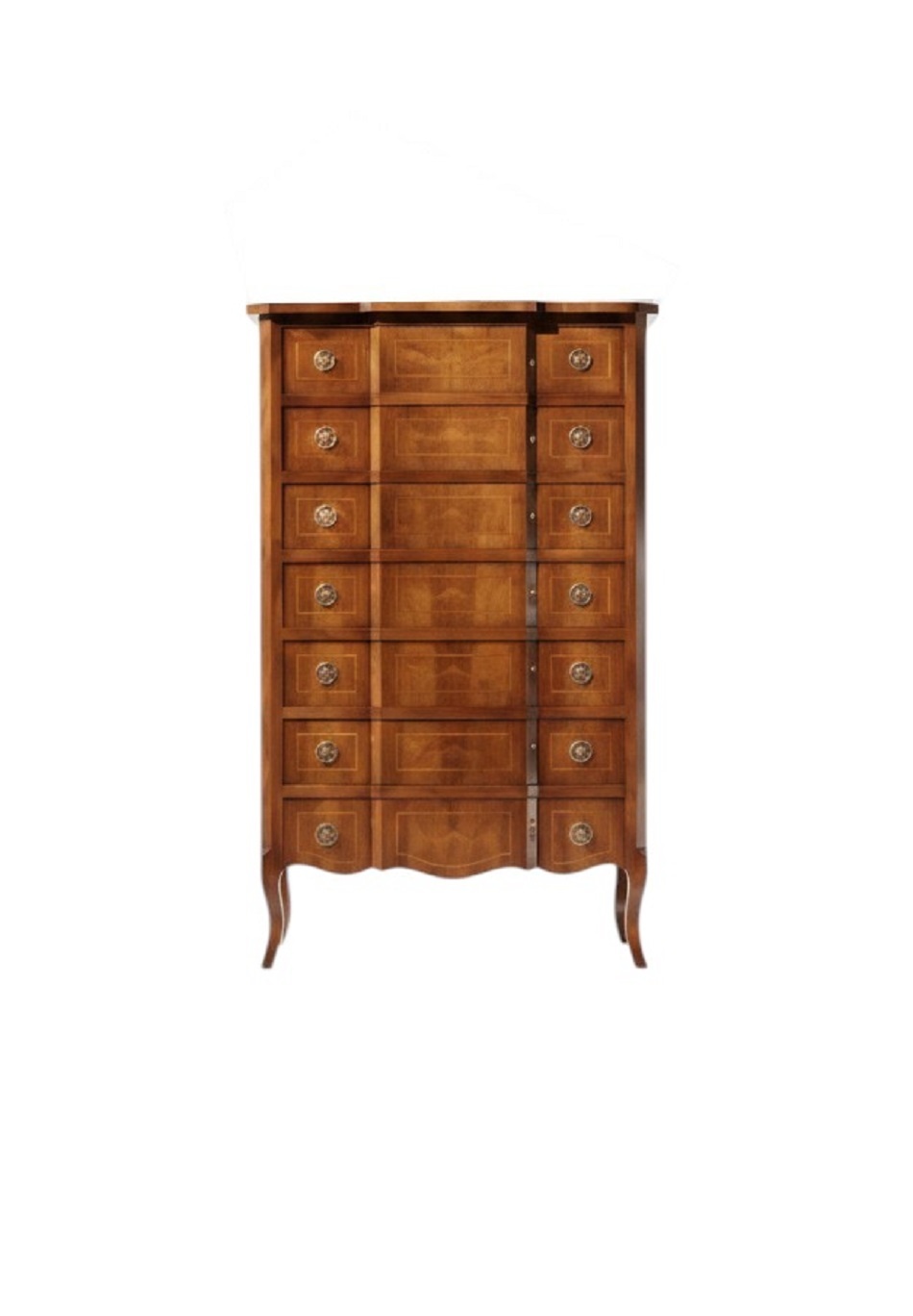 Italienische Kommode Holz Braun Möbel Luxus Kommoden Klassisch Stil