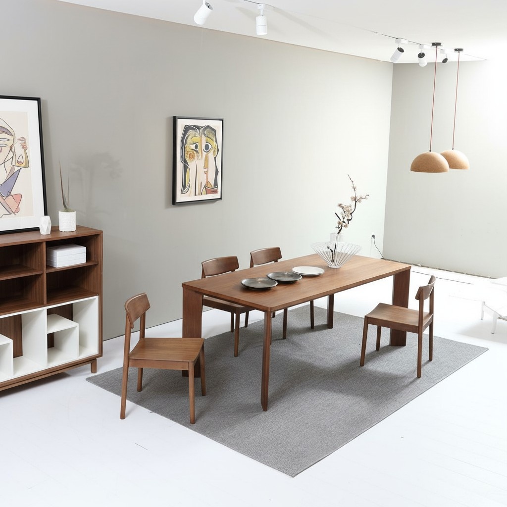 Italienische Möbel Designer Holz Glas Tisch Sitz Polster Ess Zimmer 6x Stuhl