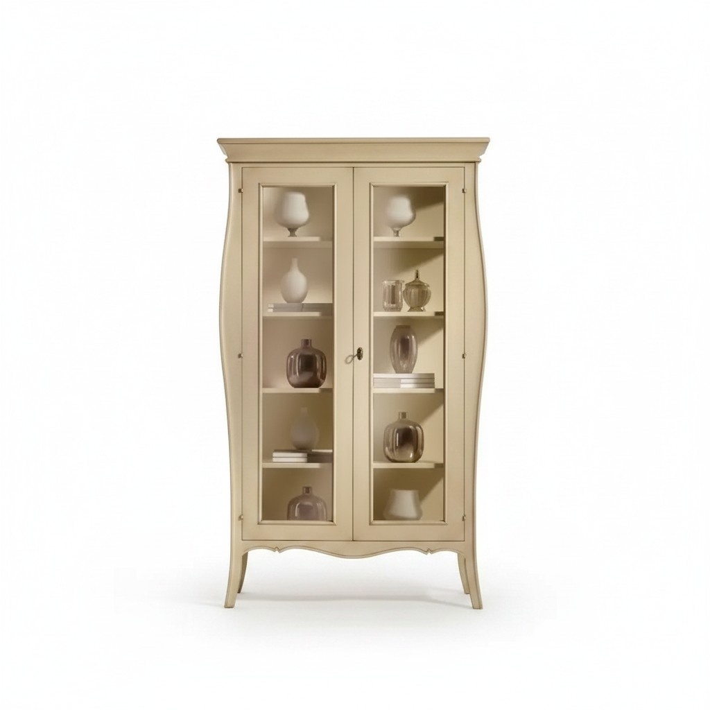 Italienische Möbel Vitrine Schrank Schau Schränke Design Wohnzimmer Neu