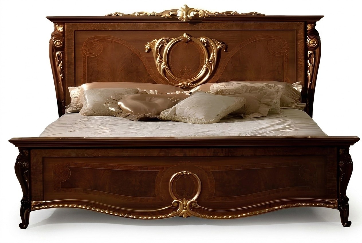 Italienische Schlafzimmer Möbel Polster Doppel Bett Luxus Design Betten Ehe Neu