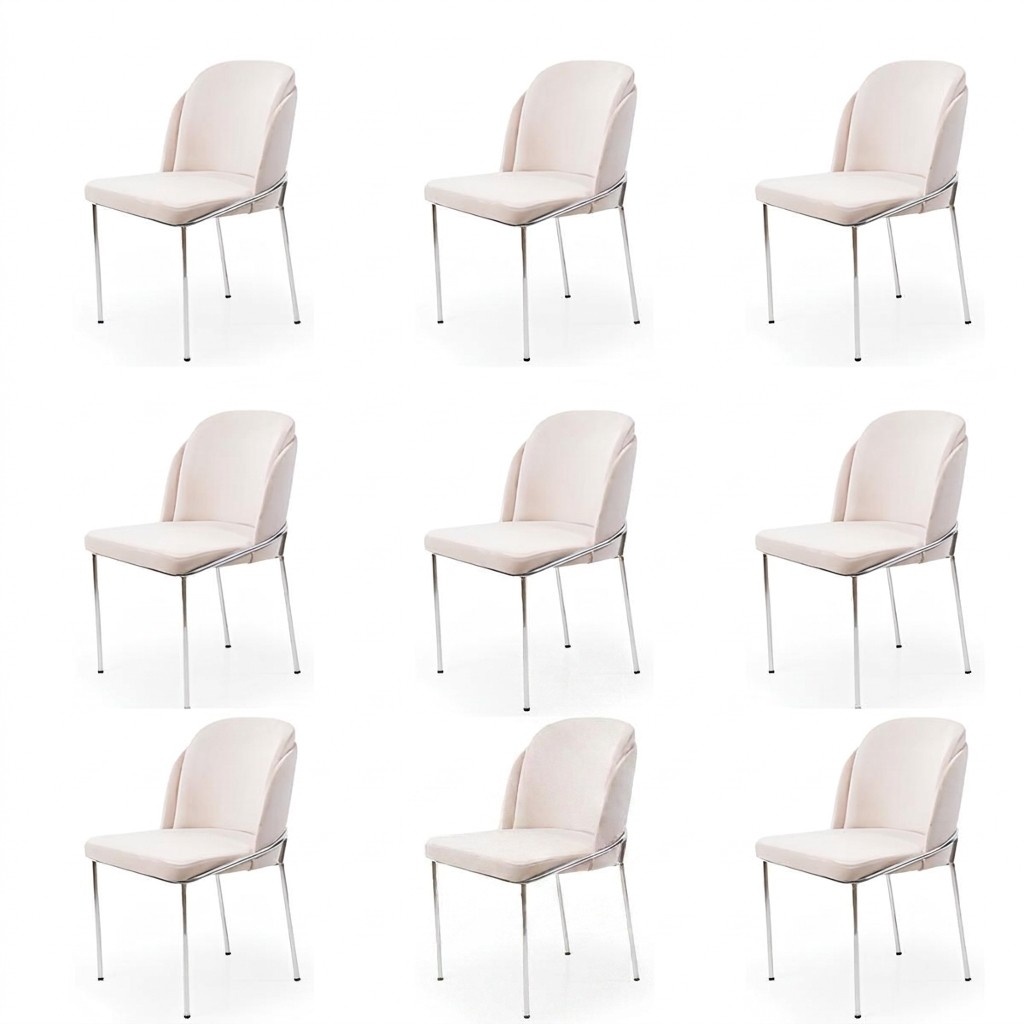 italienischer Stil Luxus Möbel Stuhl Set 8X Stühle Esszimmer Garnitur