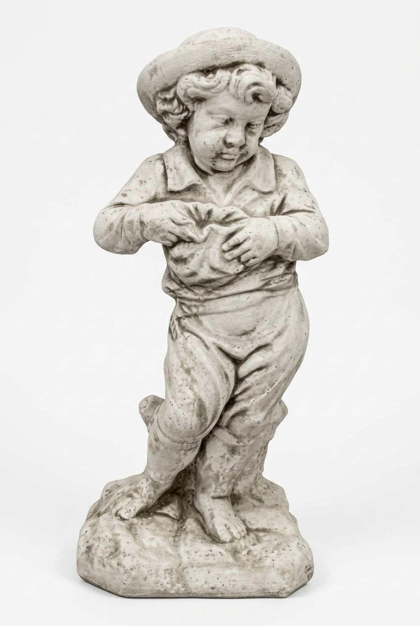 Junge 69cm Figur Statue Figuren Skulptur Statuen Garten Dekoration Deko