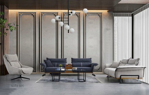 Luxus Sofagarnitur Italienische Stil Möbel Sofa Set Garnitur 3tlg