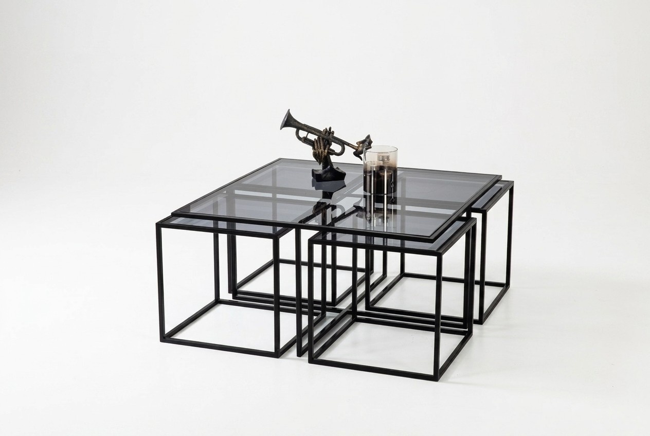 Kaffeetisch Couchtisch Designer Tisch Metall Wohnzimmertisch Tisch Neu