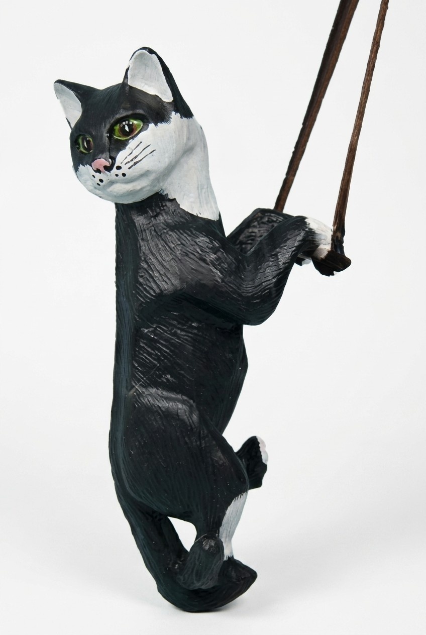 Katze Tier Figur Garten Statue Skulptur Figuren Skulpturen Dekoration Deko