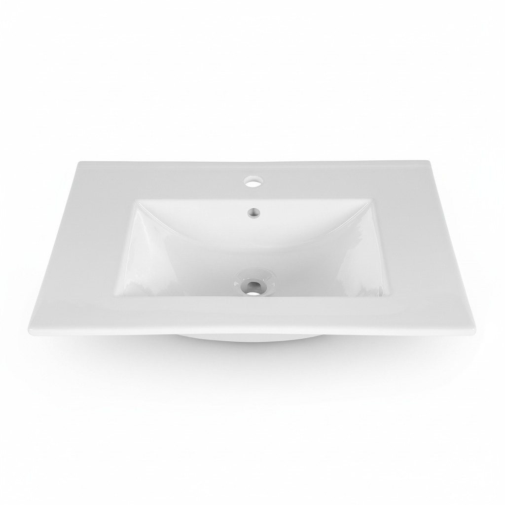 Keramik Waschtisch Waschbecken Aufsatzwaschtisch Weiß Waschbecken Waschtisch Bad