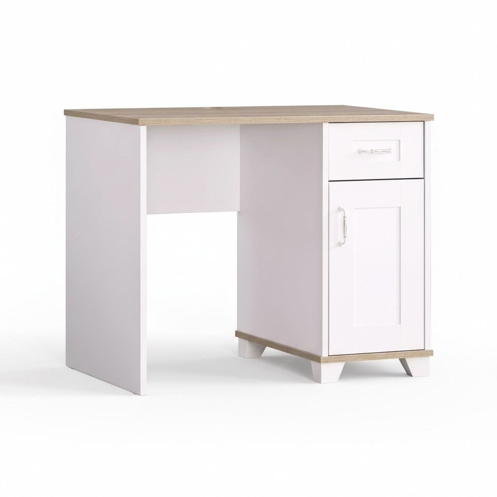 Kinderschreibtisch Computertisch Modern Schreibtisch Holz Weiß Tisch