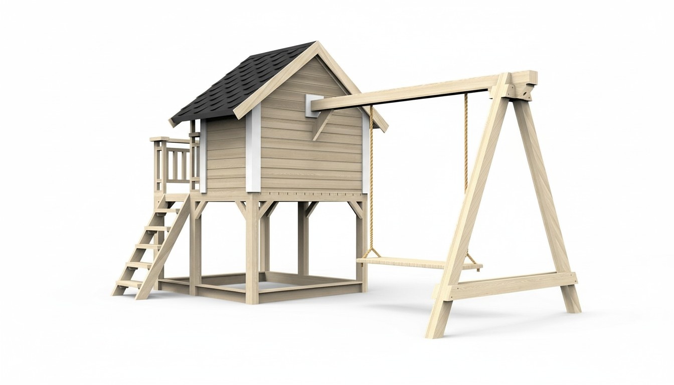 Kinderspielplatz Spielturm Spielplatz Schaukel Rutsch Hüttel Kinderhaus