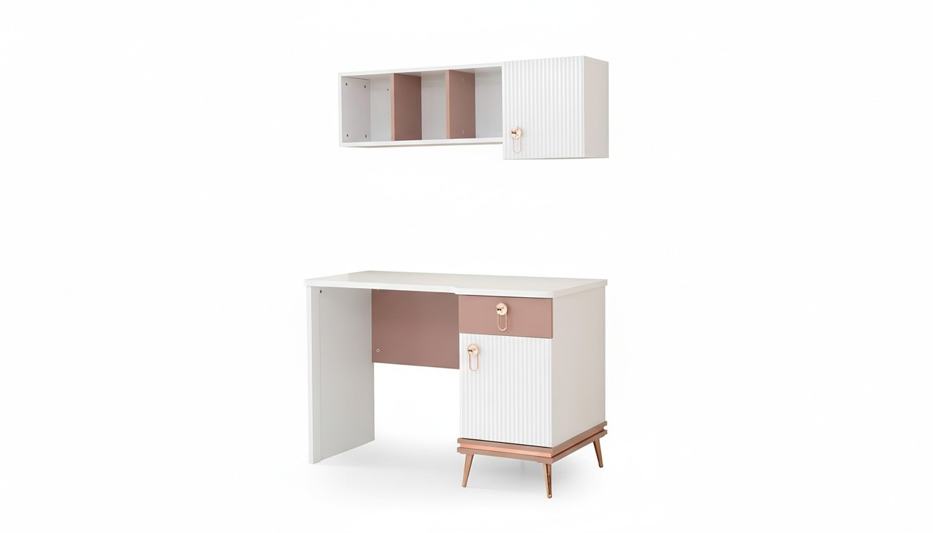 Kinderzimmer Set Jugendzimmer Schreibtisch+ Regal Modern Set 2tlg. Neu