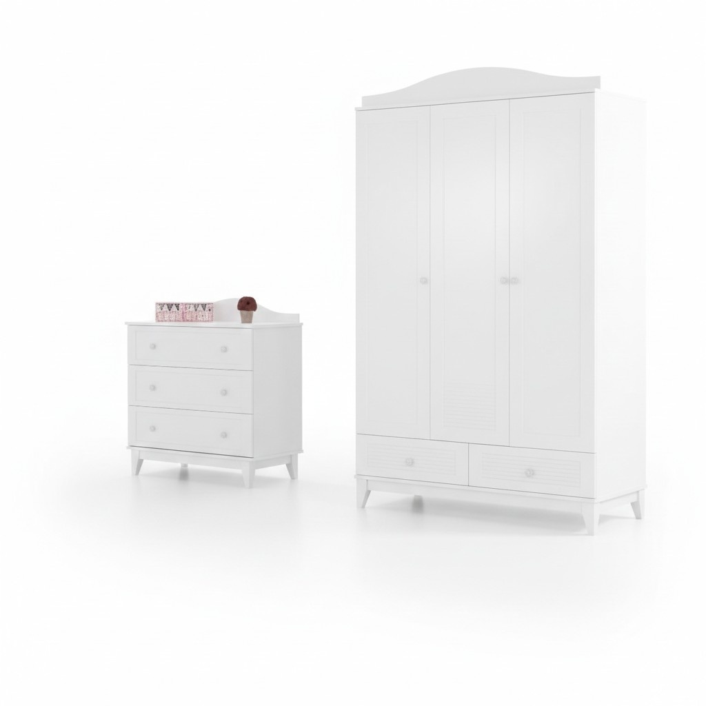 Kinderzimmer Set Luxus Schrank Modern Kommode neu Schlafzimmer Möbel neu