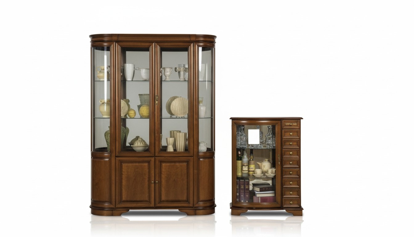 Klassiches Vitrine Kommode Vitrinen Kommoden 2 Vitrinen Landhaus Royal Zefir 2