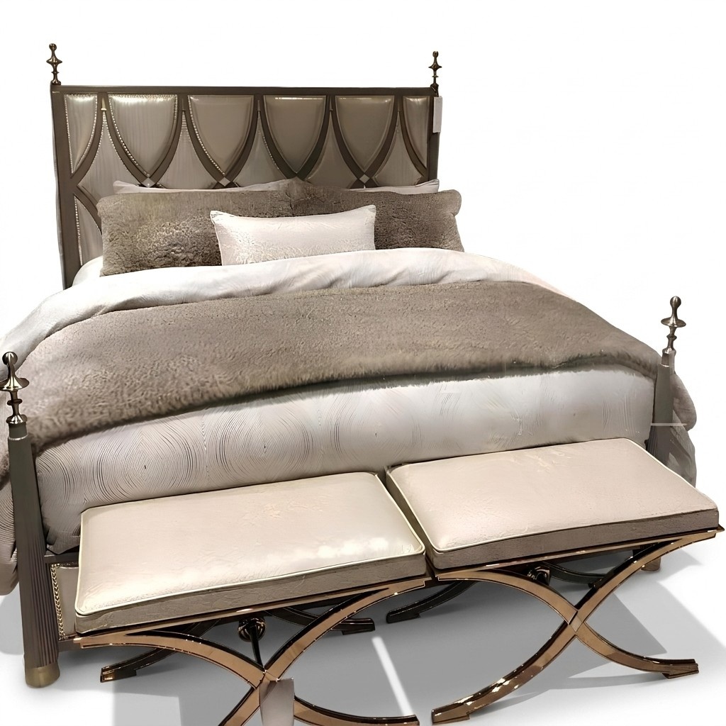 Klassisch Doppelbett Bett Ehebett Design Luxus Betten Modern Stil neu 180x200cm