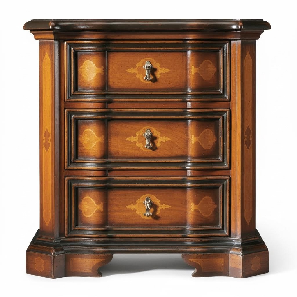 Klassisch Nachttisch Beistelltisch Braun Design Nachtkommode Nachtkonsole Möbel