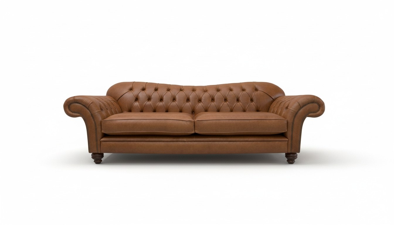 Klassische Chesterfield Leder Couch Sofa 3 Sitzer Sitz Couchen Sofas Polster